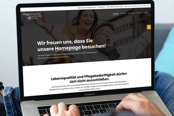 Umsetzung der Homepage des Pflegestützpunkts Landshut mit Wordpress