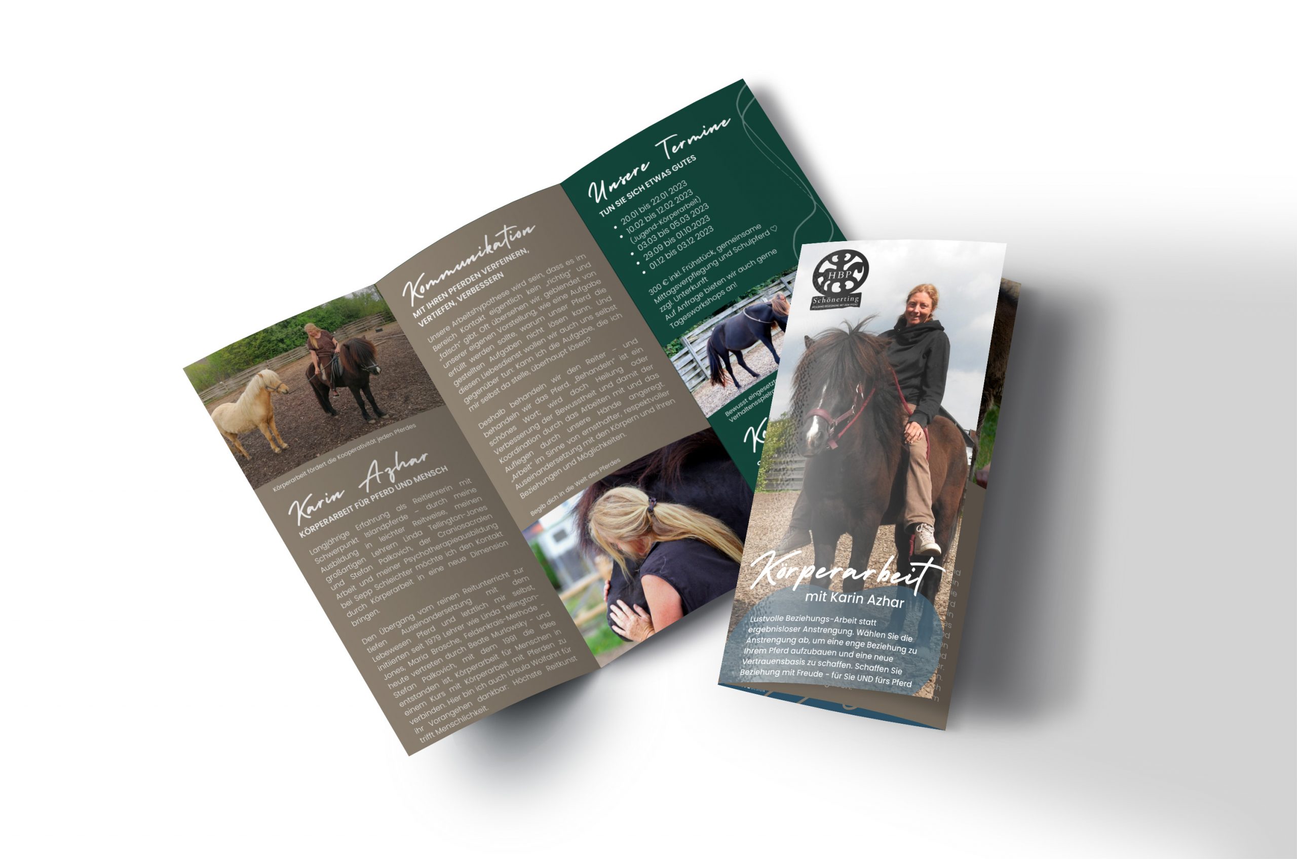 Flyergestaltung für Reiterhof Schönerting
