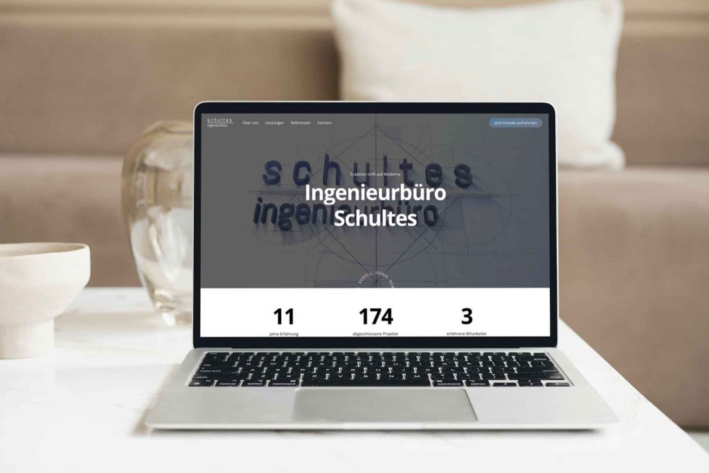 Website für Ingenieurbüro Schultes
