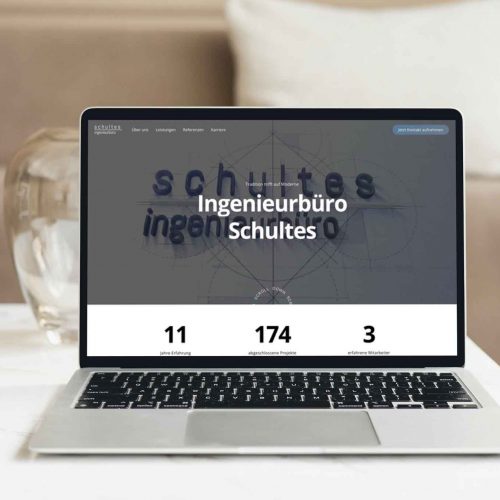 Website für Ingenieurbüro Schultes