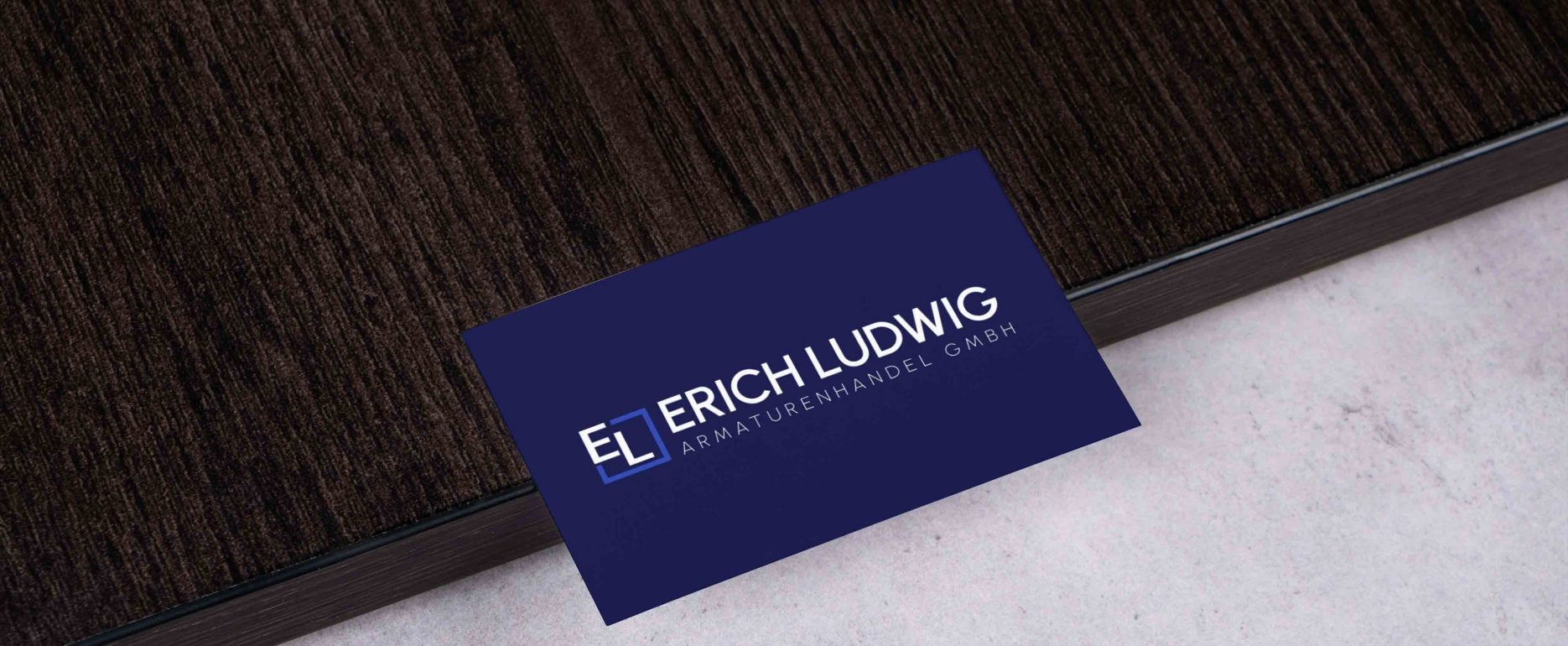 Visitenkarten für Erich Ludwig GmbH mit neuen Logo