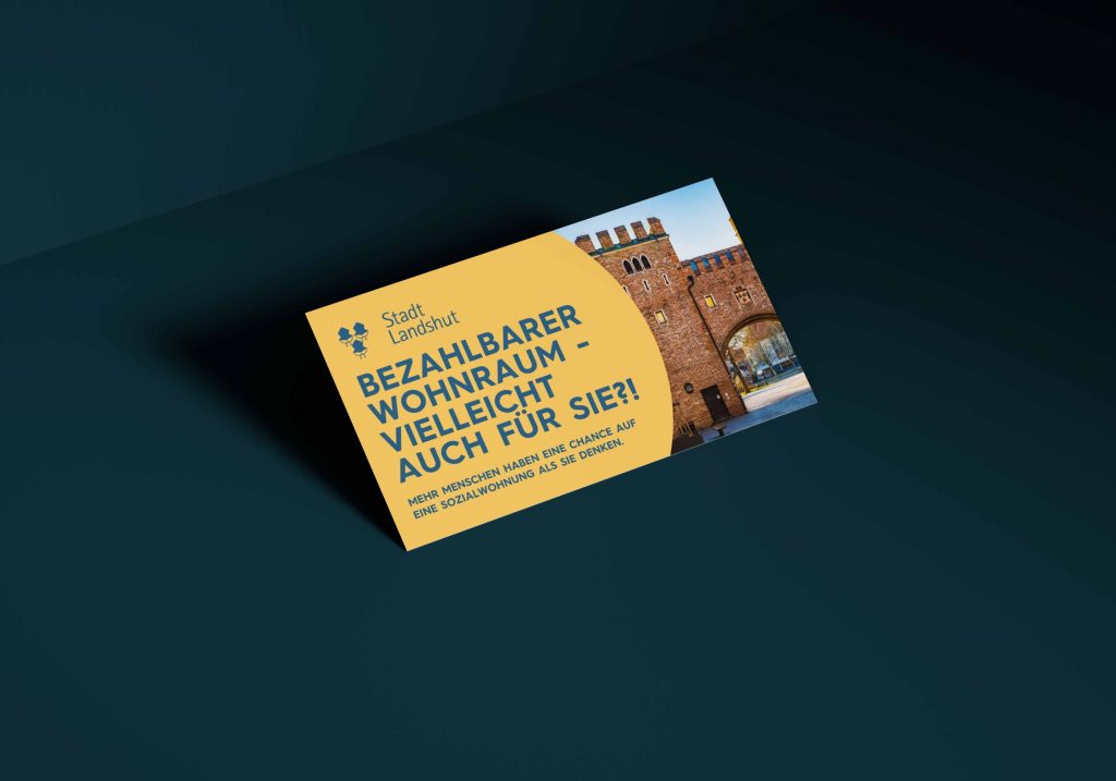 Flyer für Stadt Landshut