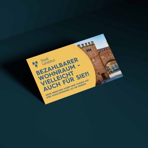 Flyer für Stadt Landshut